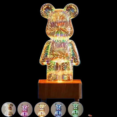 Firework Glass Lamp | Bear Firework Glass Lamp | Innova Tech Creations