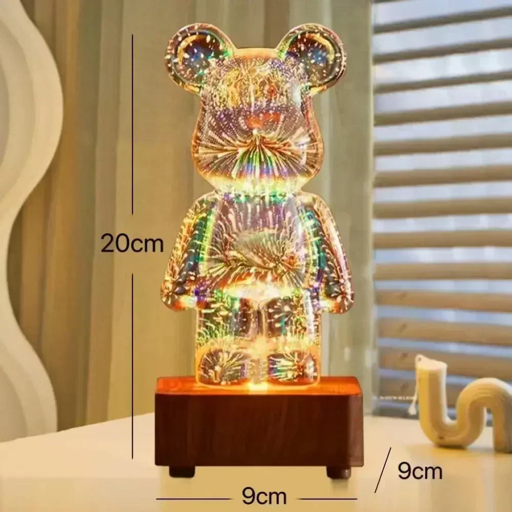 Firework Glass Lamp | Bear Firework Glass Lamp | Innova Tech Creations